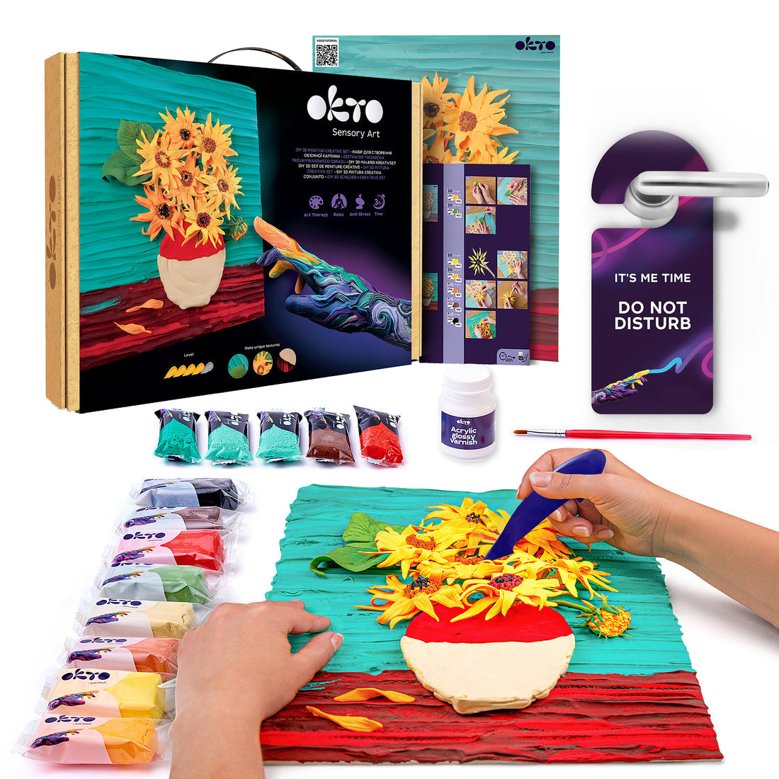 OKTO Sensory 3D Painting "Sunflowers"