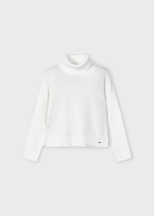 Ecru Turtleneck Top