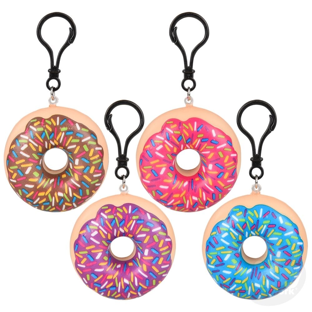 Squish Donut Keychain Clip