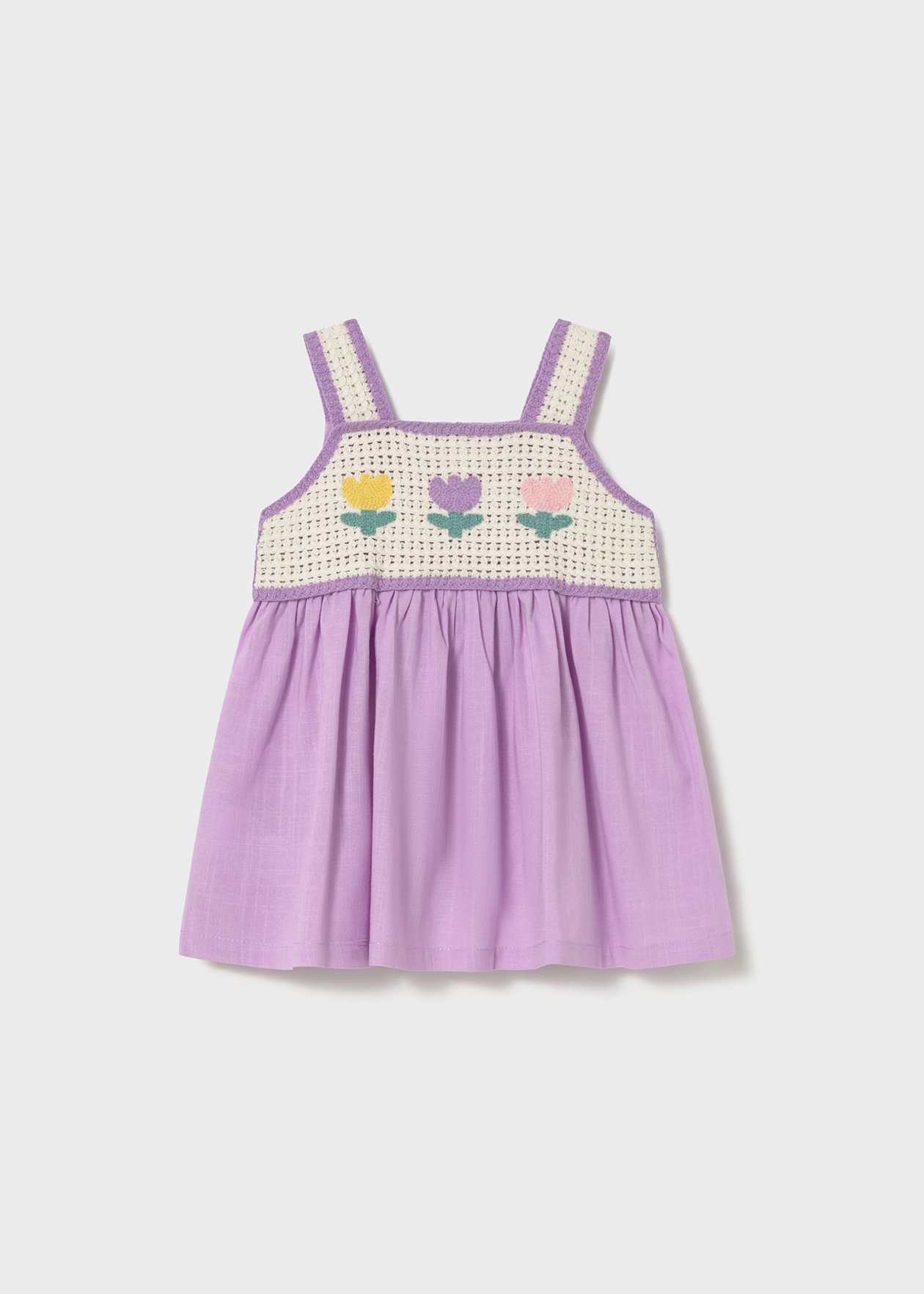 Lilac Tulip Crochet Dress