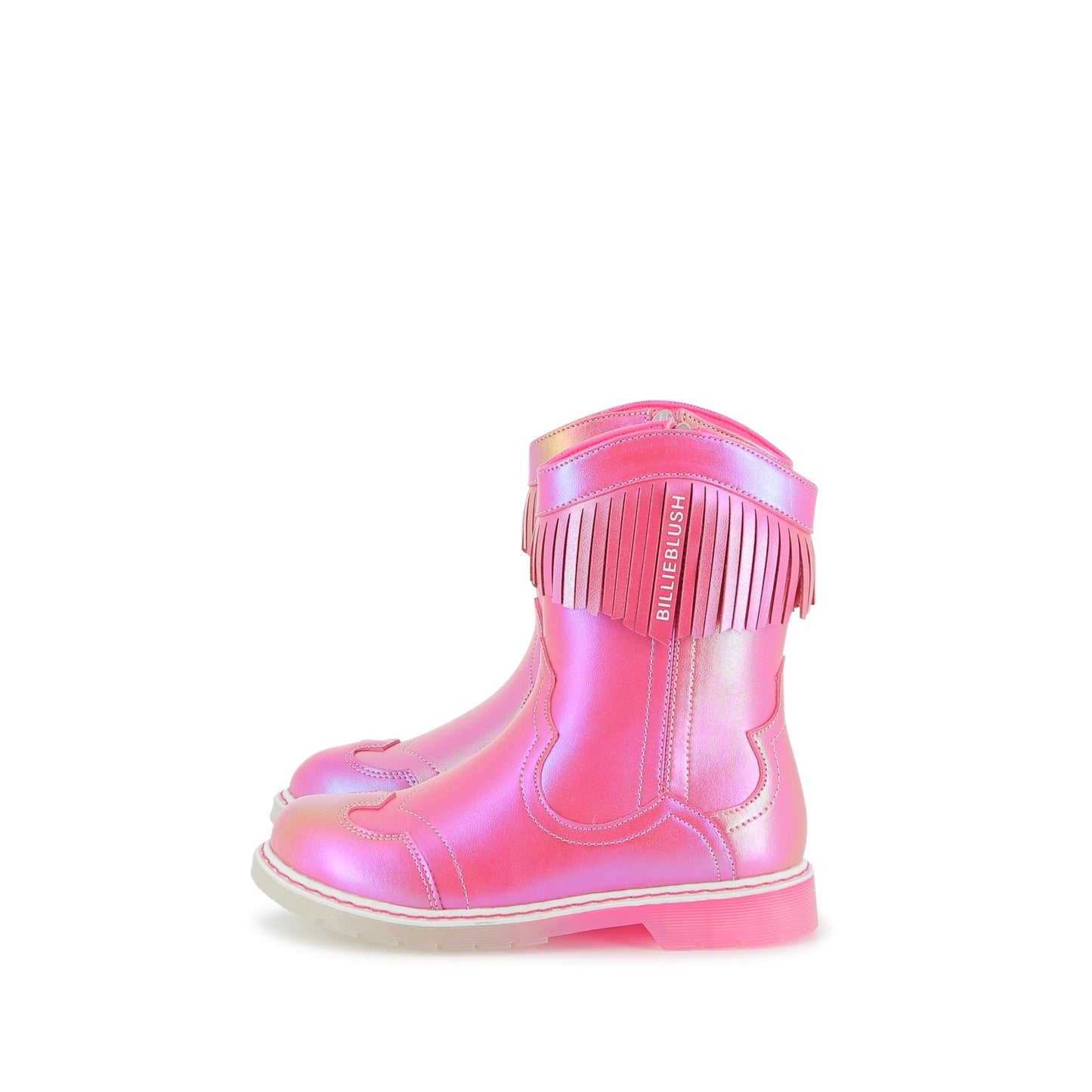 Pink Metallic Western Boots