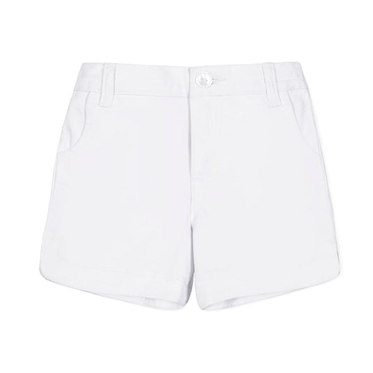 White Stretch Short