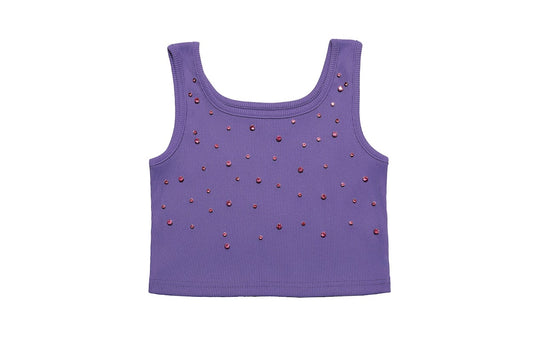 Purple Sprinkled Gem Top