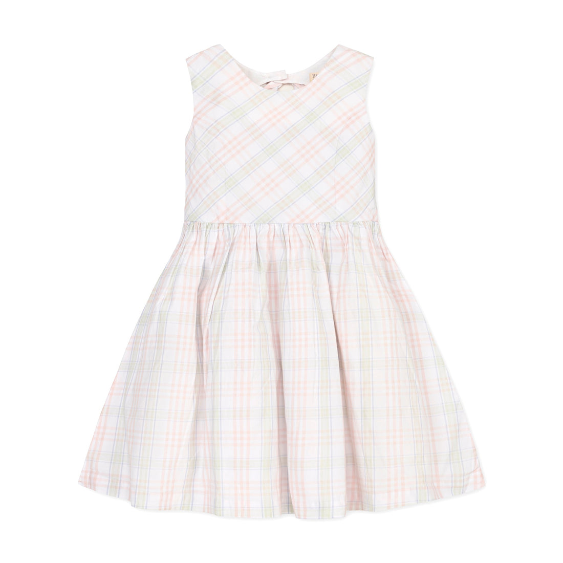 Chateau Plaid Button Back Dress