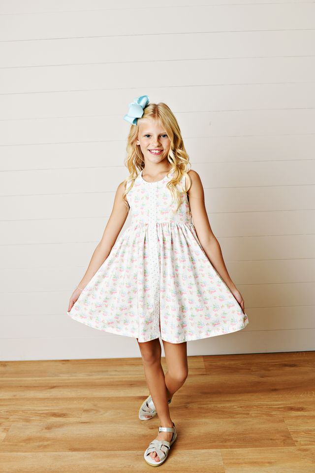 Bow Cherry Prim Dress
