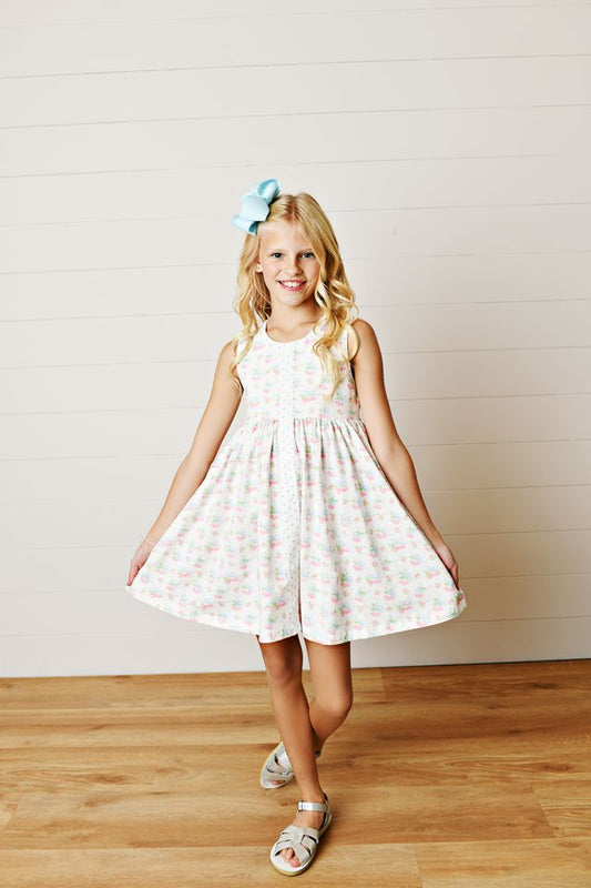 Bow Cherry Prim Dress