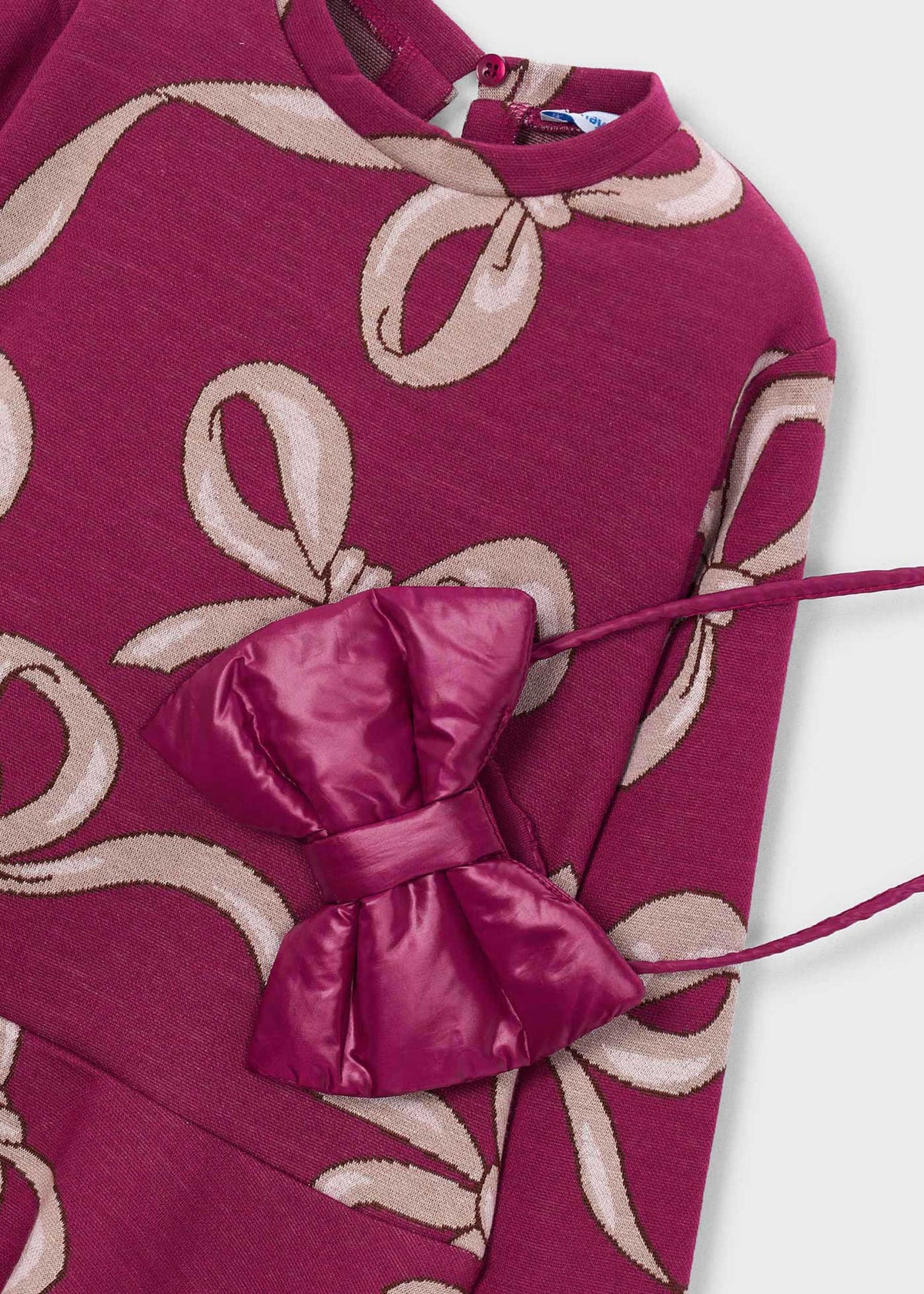 Framboise Bow Dress W/ Purse