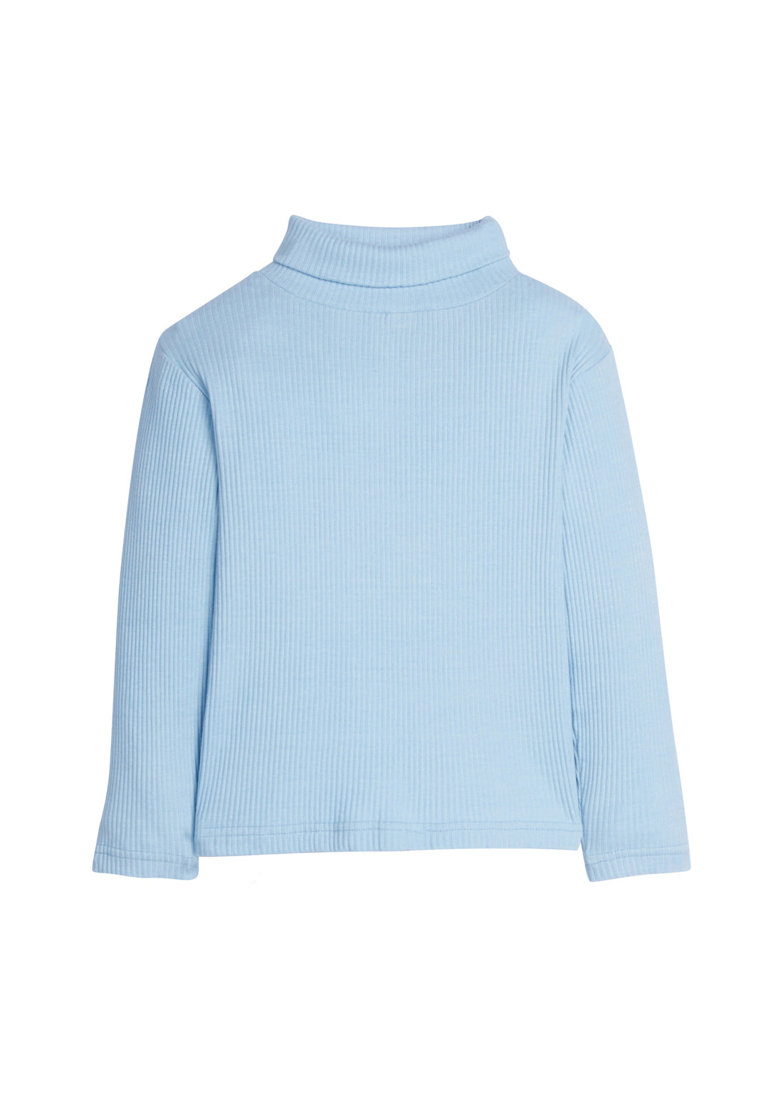 Ice Blue Ribbed Turtleneck