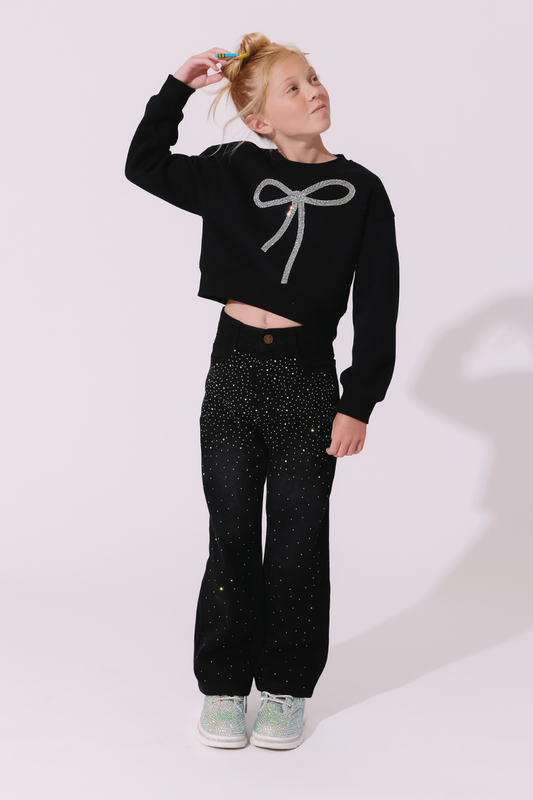 Sparkle Bow Sweatshirt