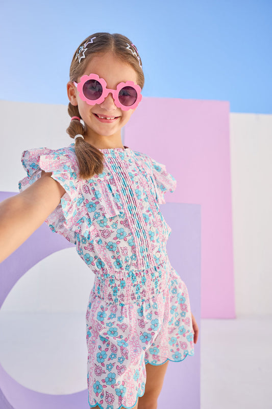 Spring Marguerite Scallop Short