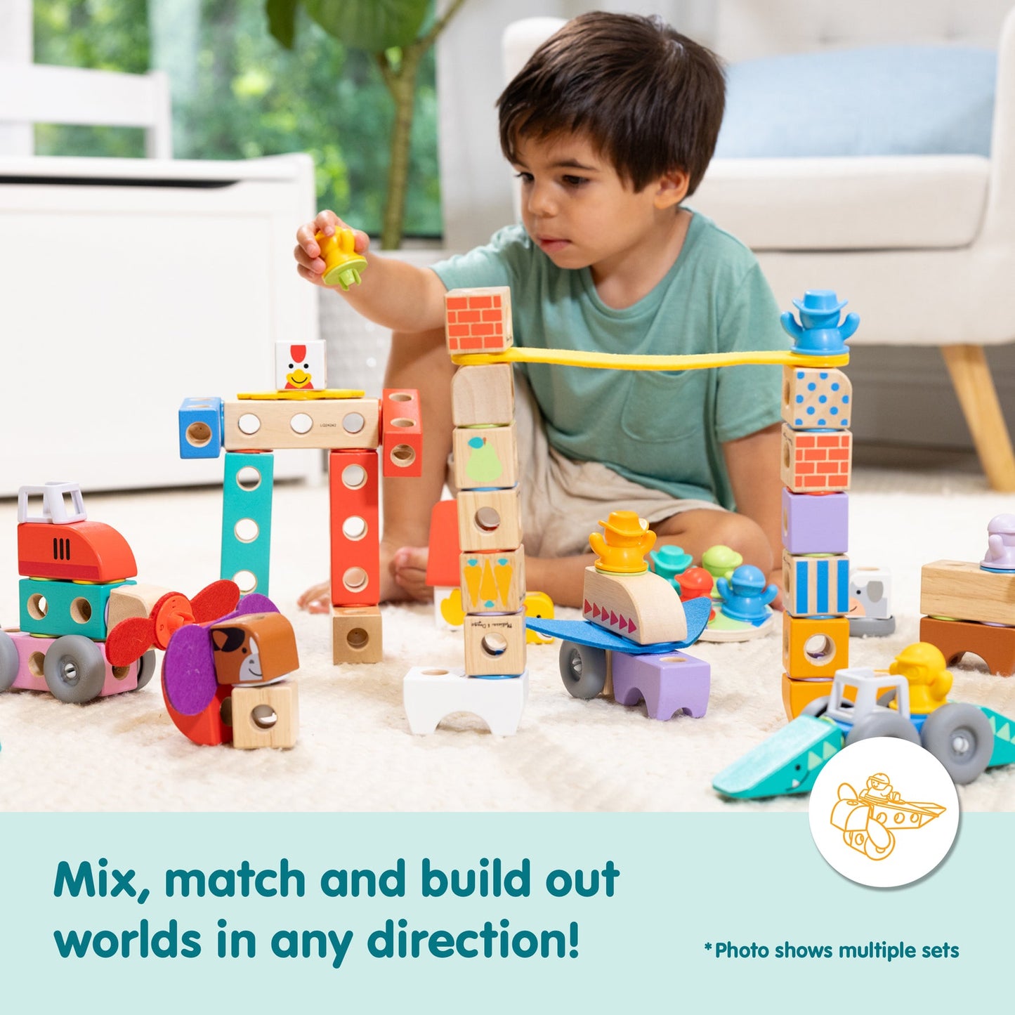 16pc Woodland Friends Blockables