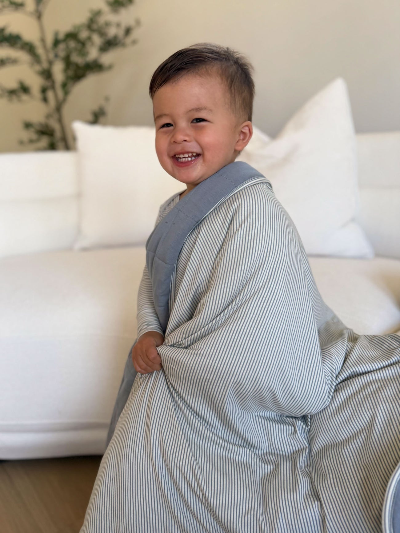 Mini Blue Stripe 1.0 Cloud Blanket