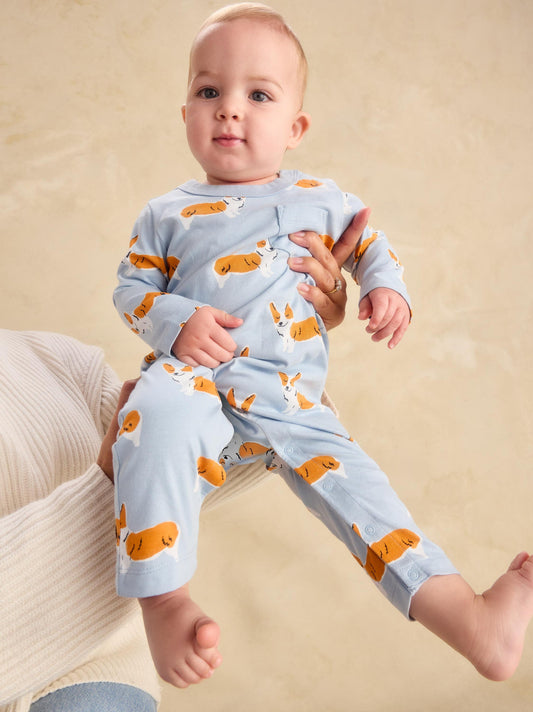 Cutie Corgis Pocket Romper