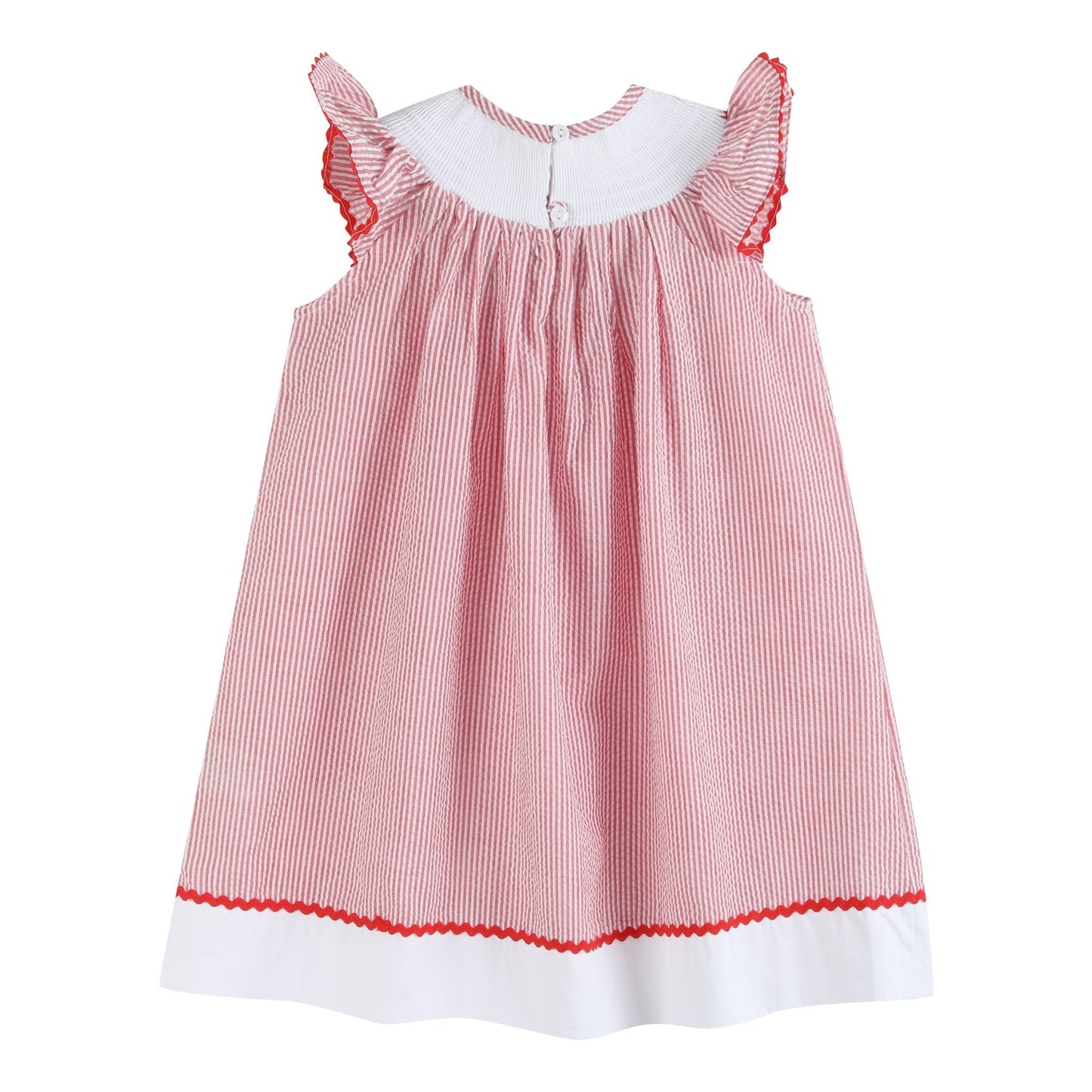 Smocked Strawberry Bishop Dress