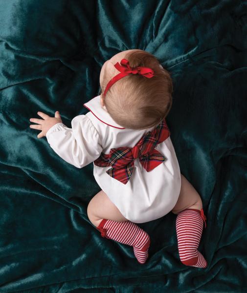 Plaid Tartan Bow Bubble