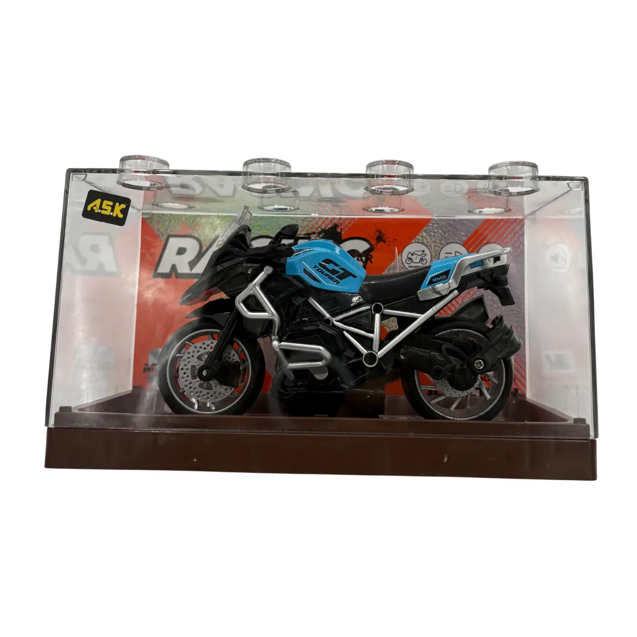Die-Cast Pull-Back Motorcycle With Lights & Sound (Assorted)