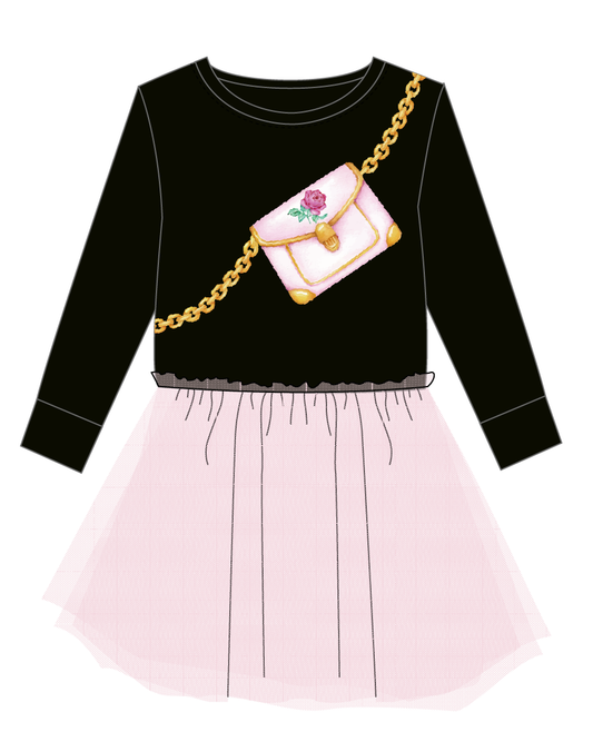 Shiloh Tulle Sweatshirt Dress