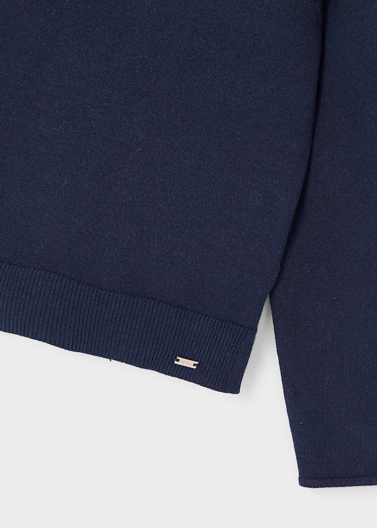 Navy Turtleneck Sweater