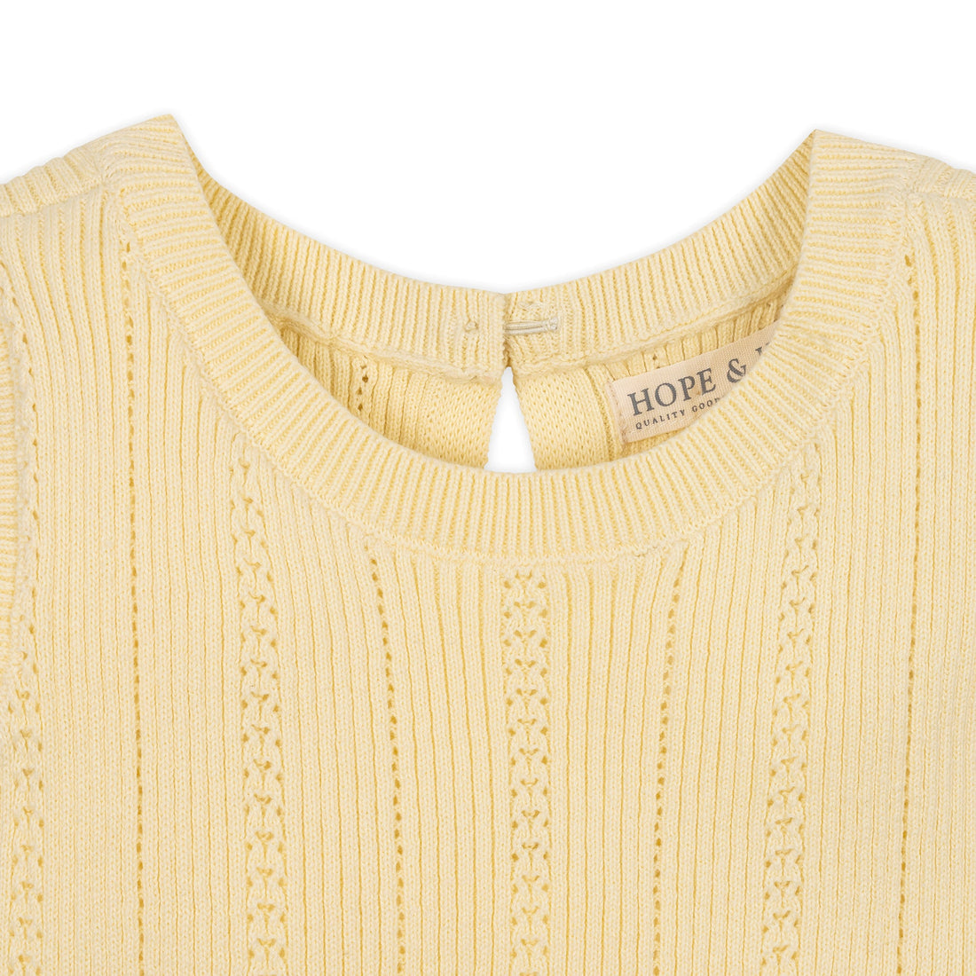 Yellow Flounce Hem Sweater Dress