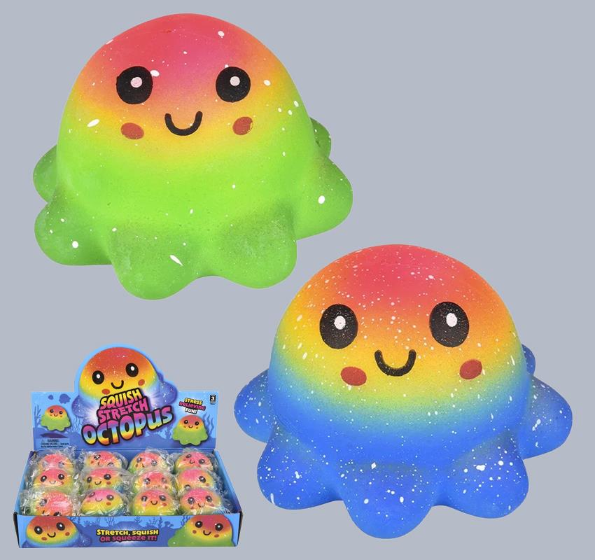 Dough Doughs Rainbow Smile Squish Octopus