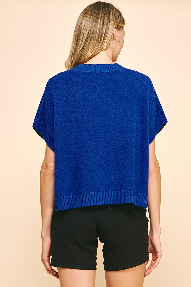 Cobalt Sweater Top