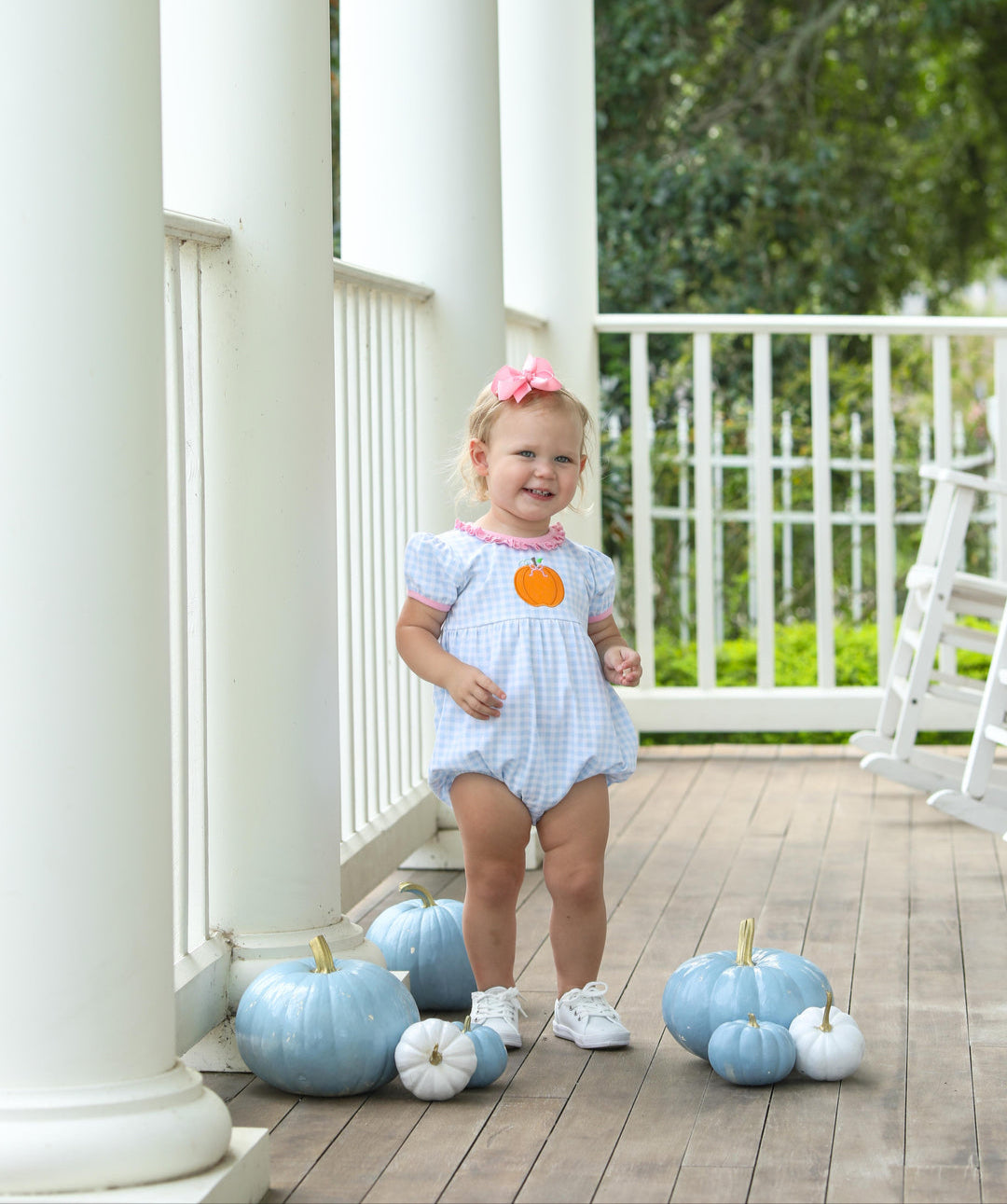 Pumpkin SS Ruffle Bubble