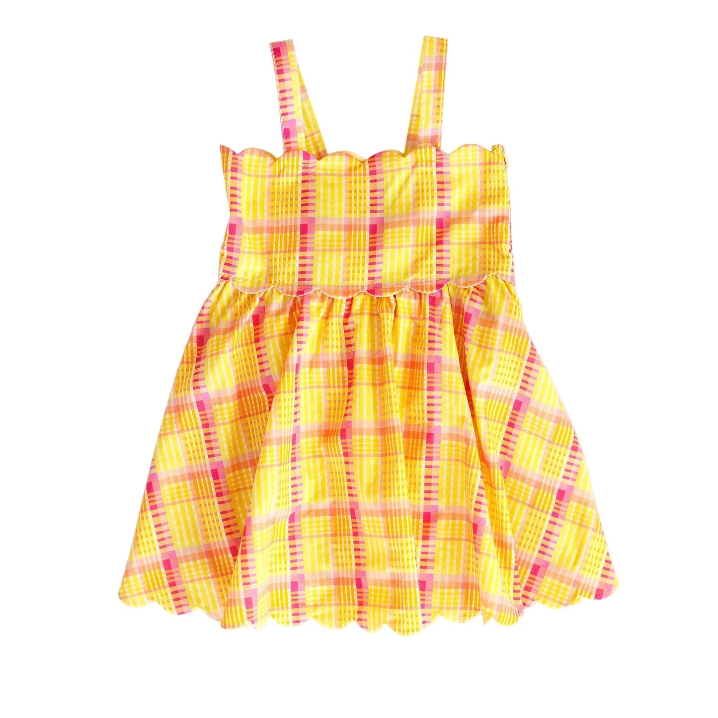 Seashell Plaid Hadley Dress