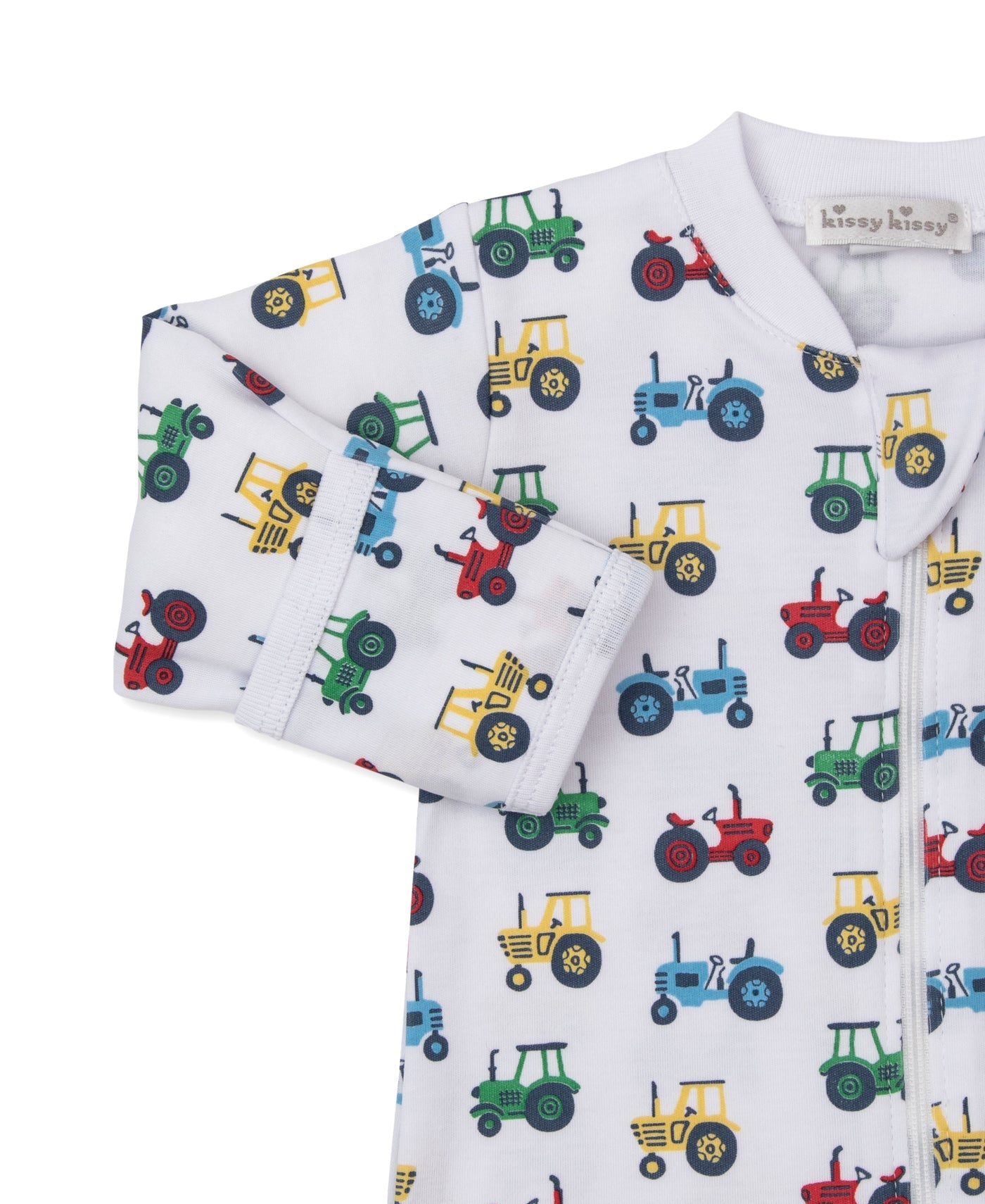 Trusty Tractors Zip Footie