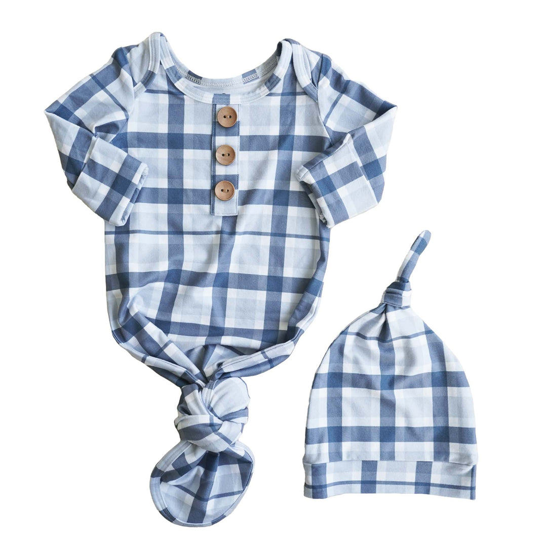 Paxton's Plaid Knot Gown Set