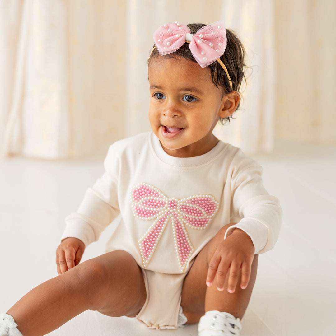 Pretty Pearl Bow Headband