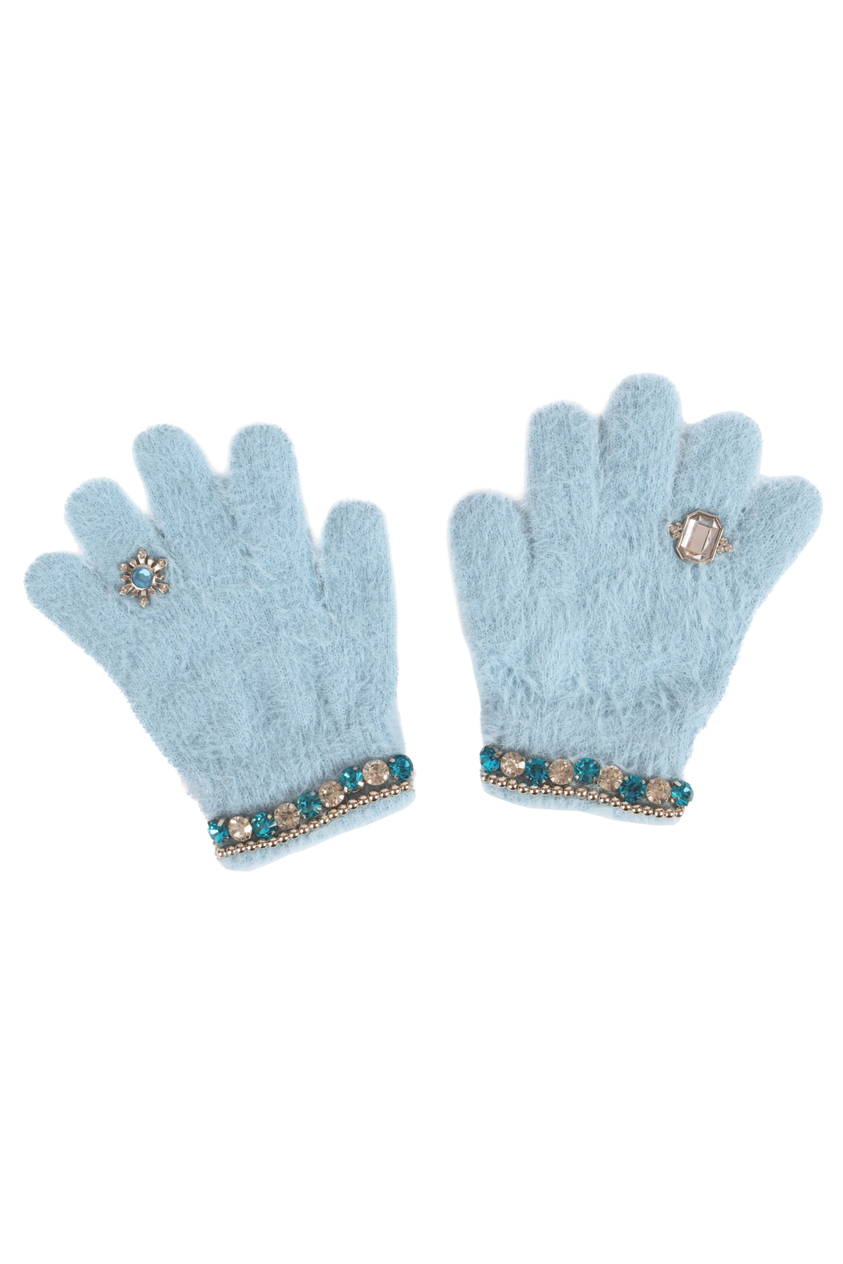 Blue Boujee Bijou Gloves
