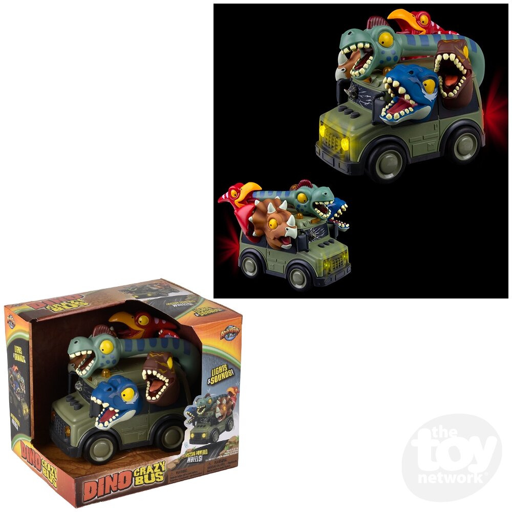 Dinosaur School Bus W/ Light