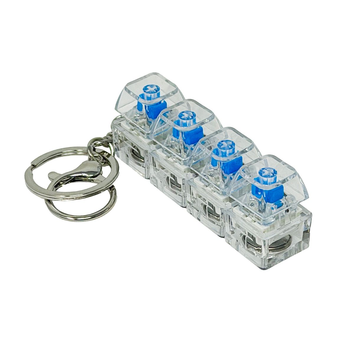 Keyboard Klickey Keychain Black/Clear