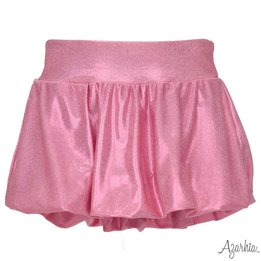 Light Pink Shimmer Bubble Skort