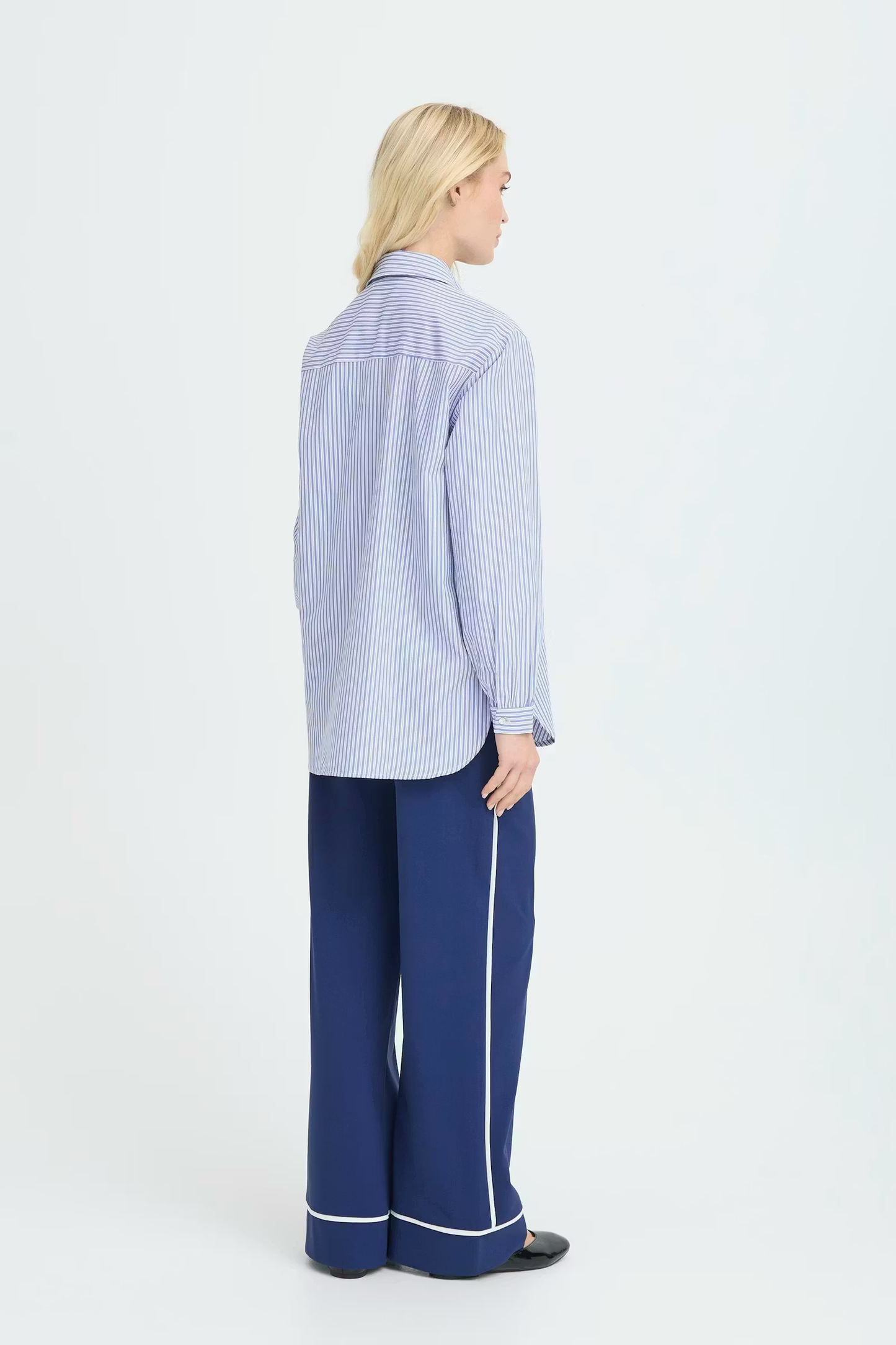 Blue Stripe BYHanio Button Down
