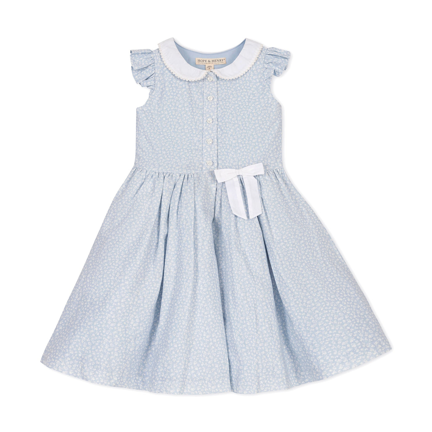 Chateau Ditsy Linen Dress