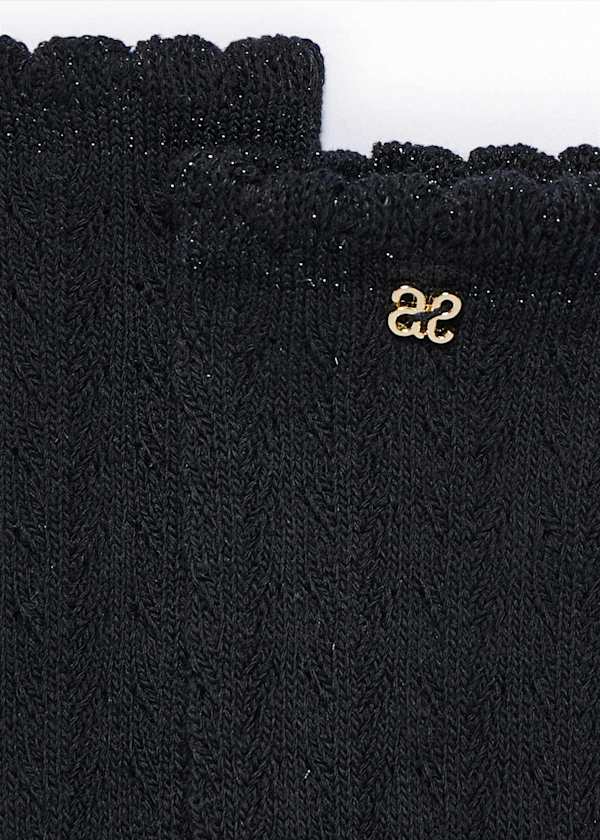 Openwork Knee-High Socks