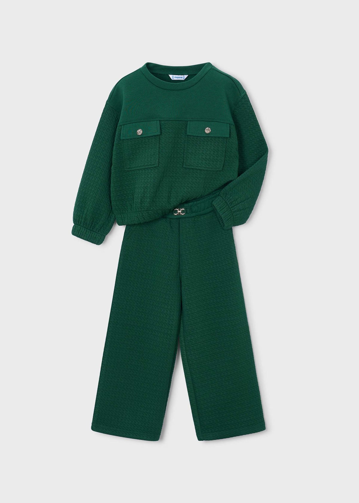 Emerald Padded Sweatshirt Set