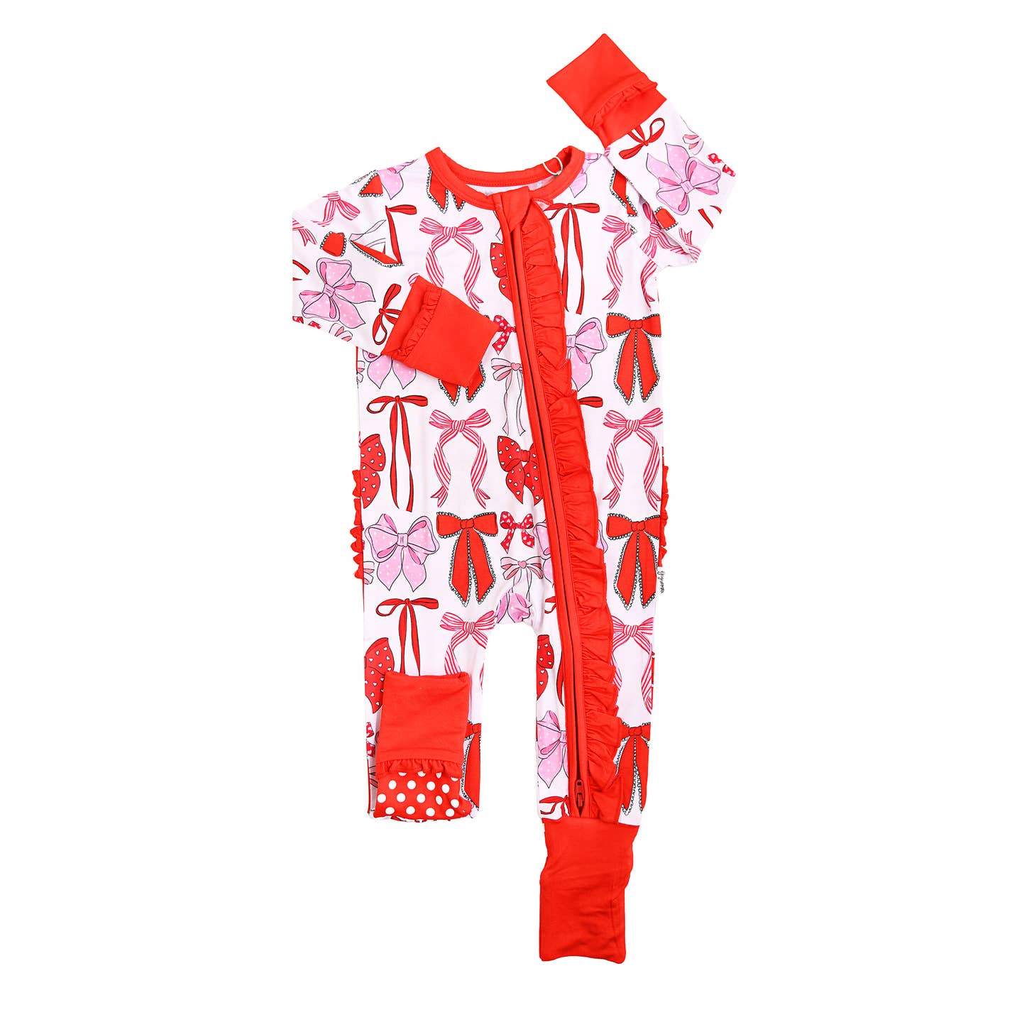 Rosalie Ruffle Zip Footie