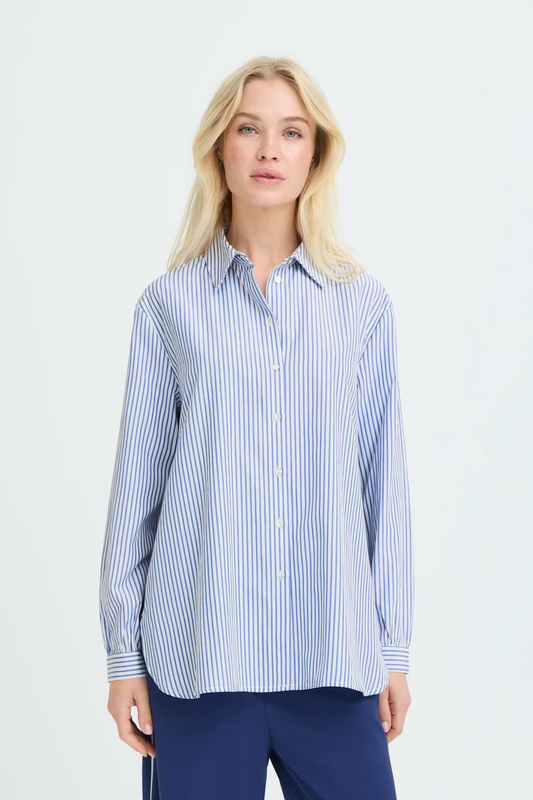 Blue Stripe BYHanio Button Down