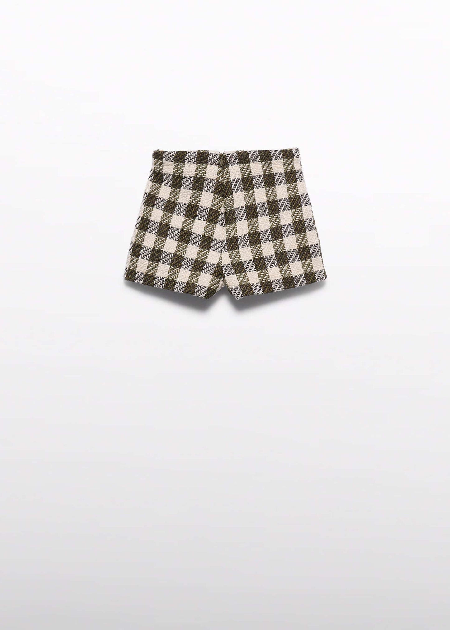 Olive Checked Shorts