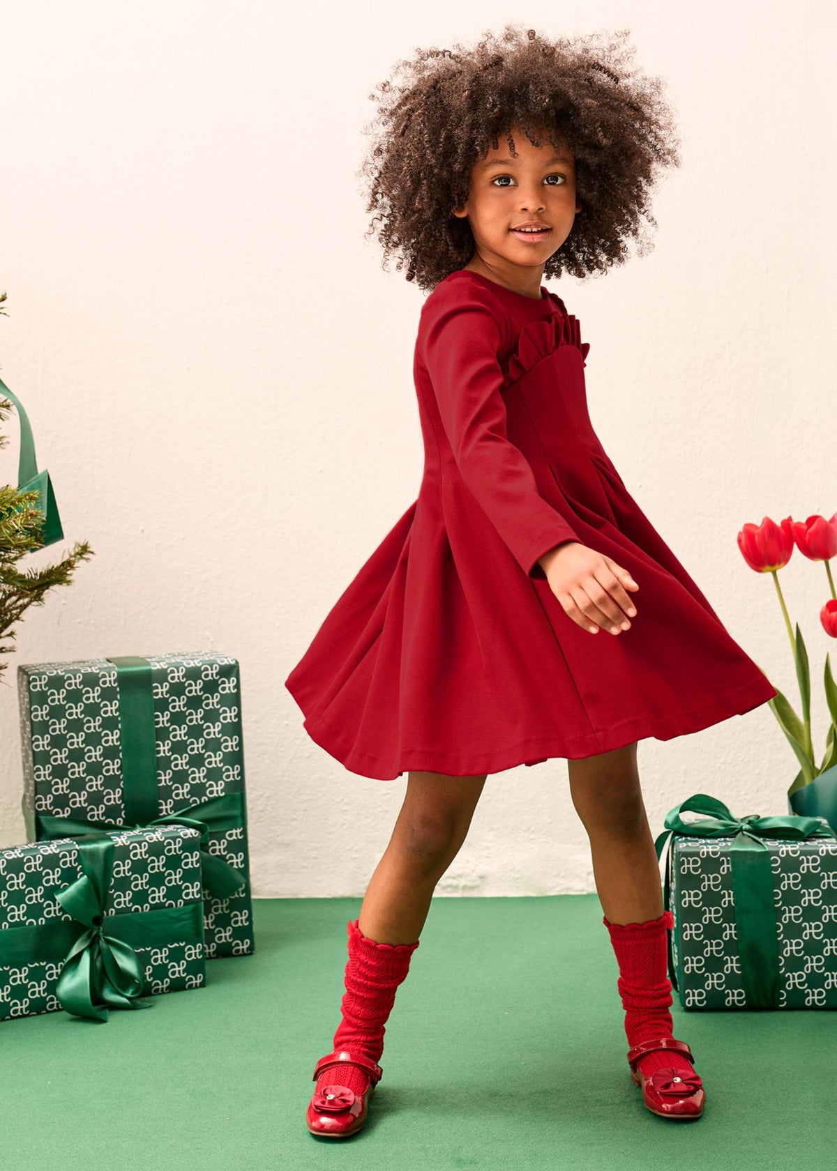 Red Terry Kit Dress