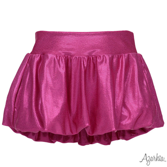 Hot Pink Shimmer Bubble Skort