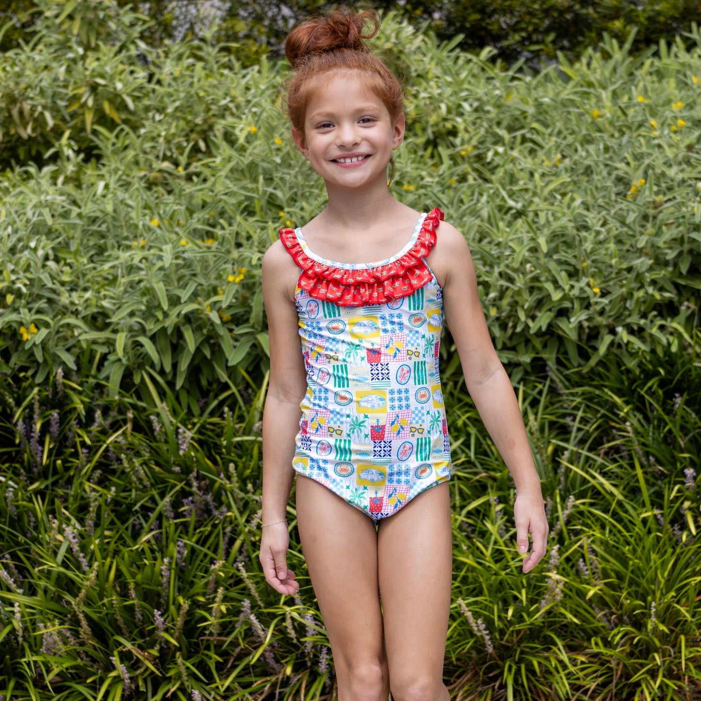 Positano Picnic Bow Back Swimsuit