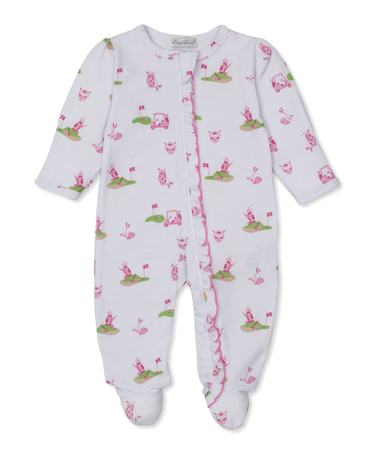 Golf Championship Pink Zip Footie