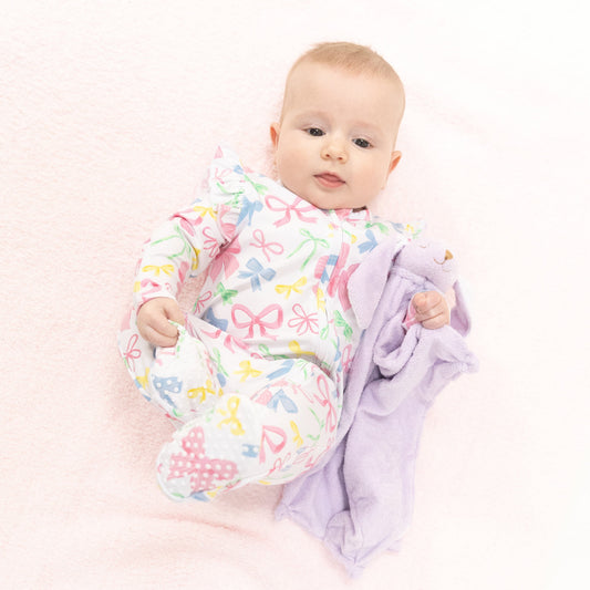 Sweet Bows Zip Footie