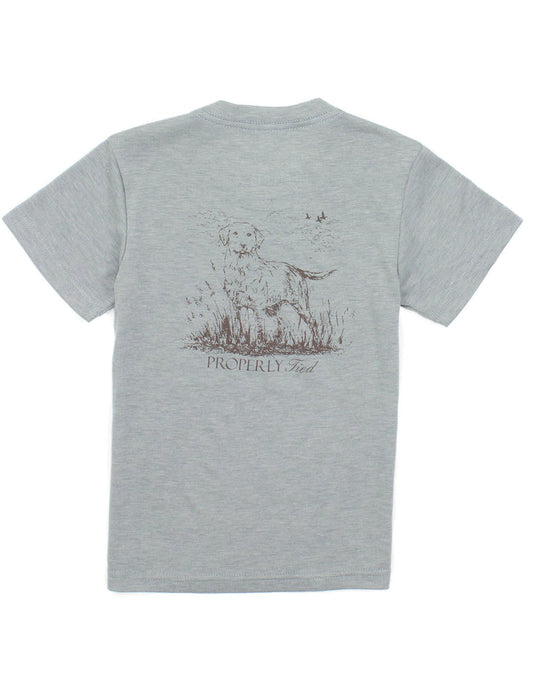 Moss Grey Labrador Pocket Tee
