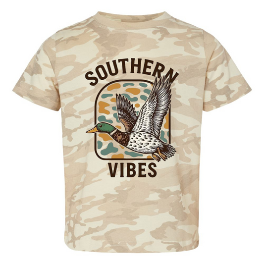 Southern Vibes Camo Duck Tee