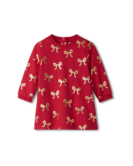 Red Chex Bow Dress