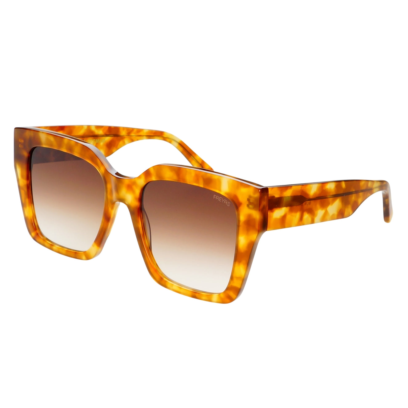 Brown Bon Chic Acetate Oversized Square Sunglasses